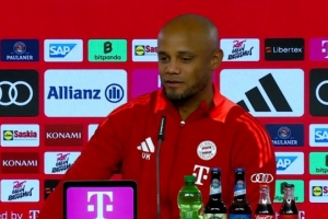 孔帕尼：明天夺冠对凯恩没什么不同，他是心理素质最好的球员之一